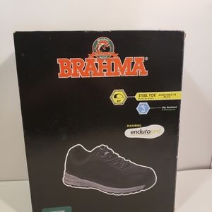 Brahma Steel Toe Gym Shoe Black Size 10 1/2 with box